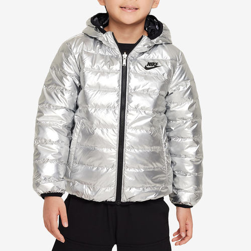 Nike耐克正品小童双面穿防风防水保暖连帽拉链羽绒服DB7400-096
