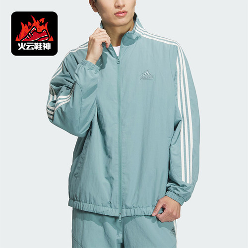 阿迪达斯男女同款时尚梭织外套