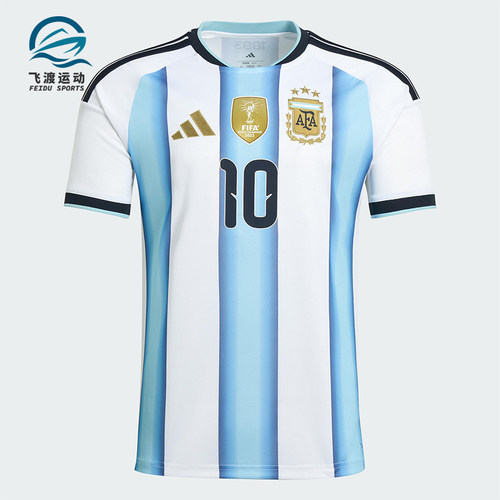 Adidas/阿迪达斯正品阿根廷男士针织修身圆领足球运动T恤KA8117
