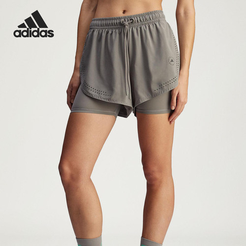 Adidas/阿迪达斯正品TPR 2IN1SH女士二合一运动短裤JI5220