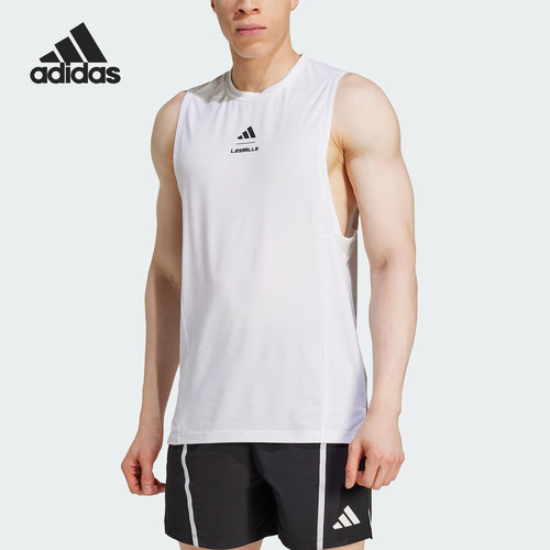 Adidas/阿迪达斯正品M LM G TK男士运动修身健身T恤背心JJ1434