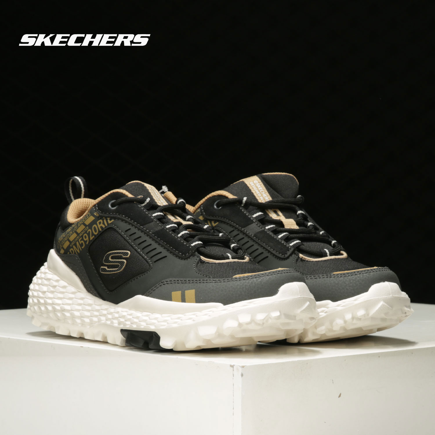Skechers/斯凯奇正品 夏季男子厚底老爹鞋户外鞋休闲鞋运动鞋