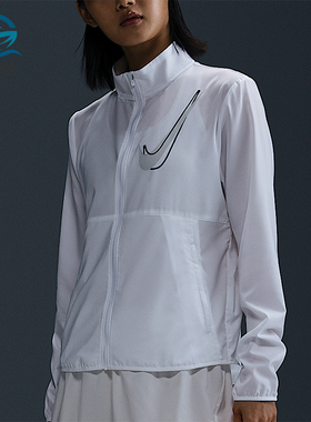 Nike/耐克正品长袖夹克新款女白色轻盈经典夹克外套HJ2229-100