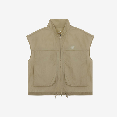 New Balance/NB正品2025新款女子梭织拉链立领马甲NJE24302-DB