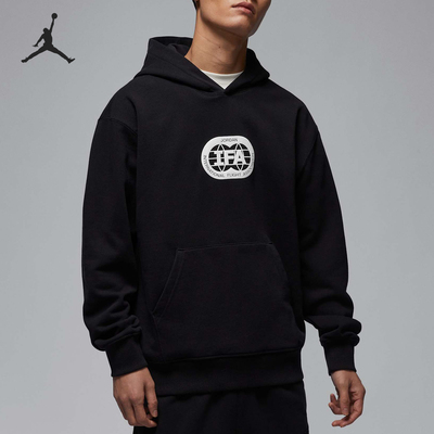 Nike/耐克正品26夏JORDAN男连帽套头印花休闲针织卫衣HV4557-010