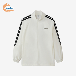 Adidas/阿迪达斯正品新款女士运动保暖经典拉链立领夹克KQ5371