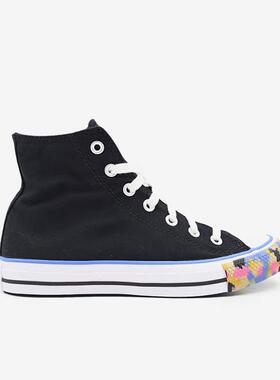 Converse匡威 夏季新品女子印花运动时尚黑色休闲帆布鞋 570291C