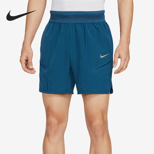 Nike/耐克正品Dri-Fit男士系带弹性经典透气网球短裤HM6741-415