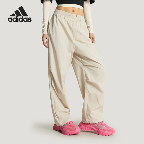 Adidas/阿迪达斯正品春秋女士运动日常宽松简约休闲长裤KX6803