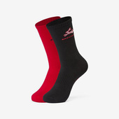 男女运动透气针织中筒袜两双装 Skechers 新款 当季 斯凯奇正品