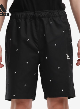 Adidas/阿迪达斯正品男子梭织印花舒适休闲运动训练短裤 GP0948