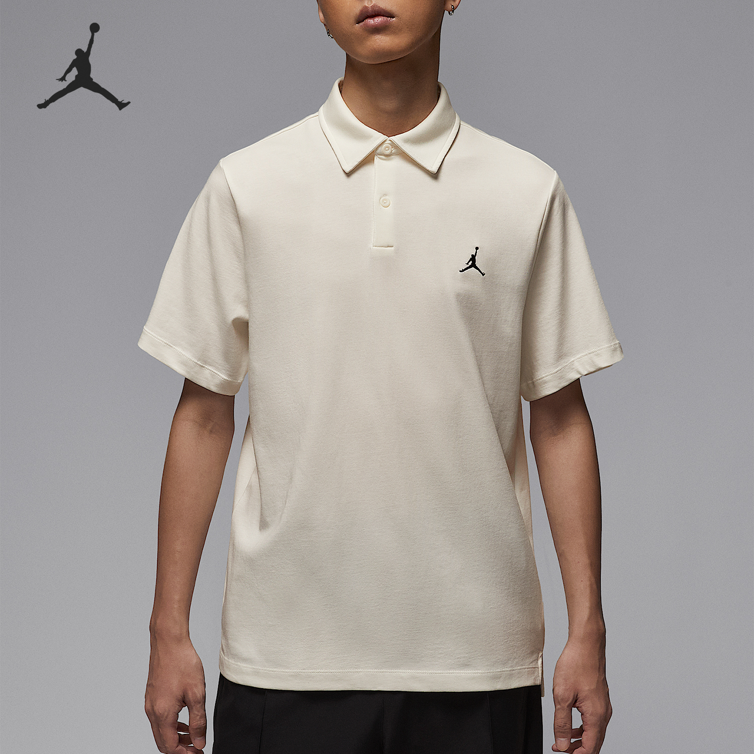Nike/耐克正品Jordan男士经典翻领透气高尔夫运动短袖HQ8689-133