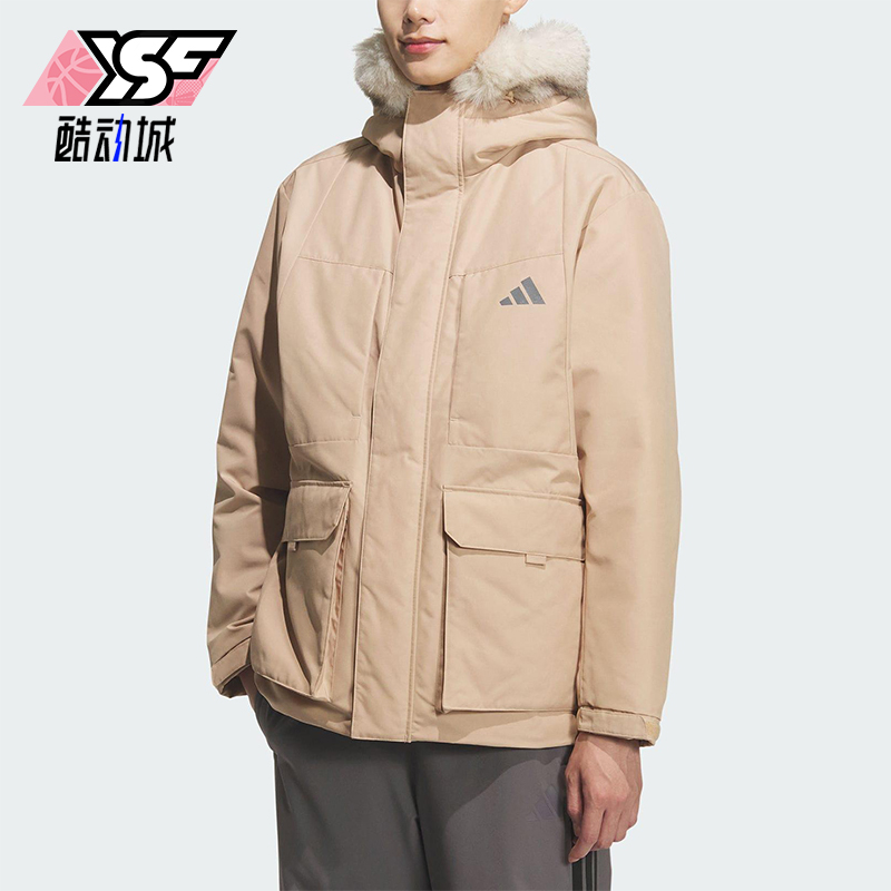 Adidas/阿迪达斯正品V PARKA DOWN男女运动梭织保暖羽绒服KQ5510