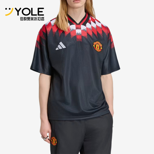 Adidas/阿迪达斯正品男士复古足球休闲文化运动短袖T恤KH4804