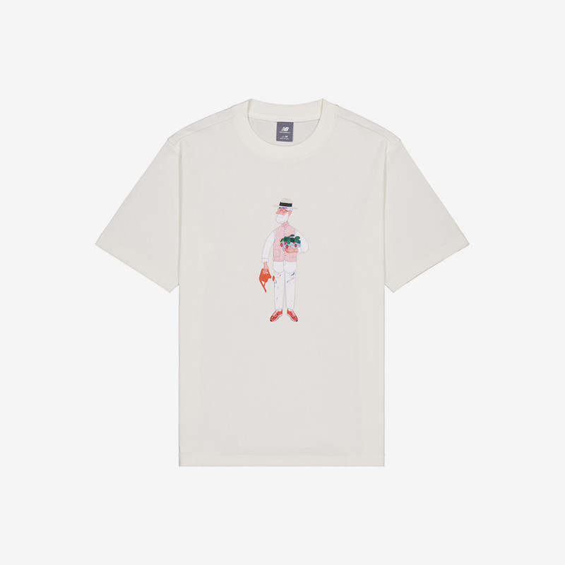 New Balance/NB正品新款男女印花休闲圆领套头短袖T恤NEE28083-IV