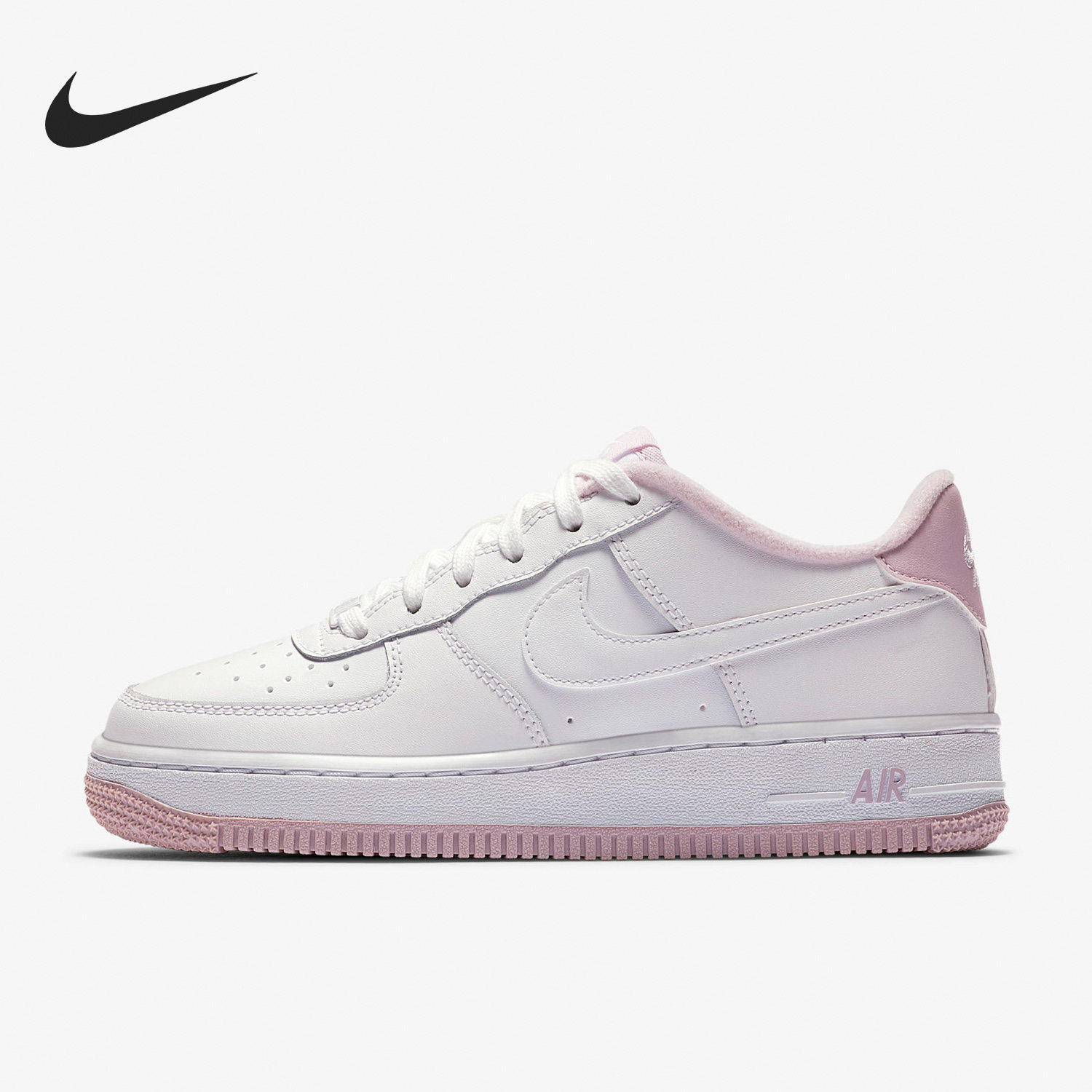 Nike/耐克正品儿童圆头皮革空一号樱花低帮板鞋CD6915-100