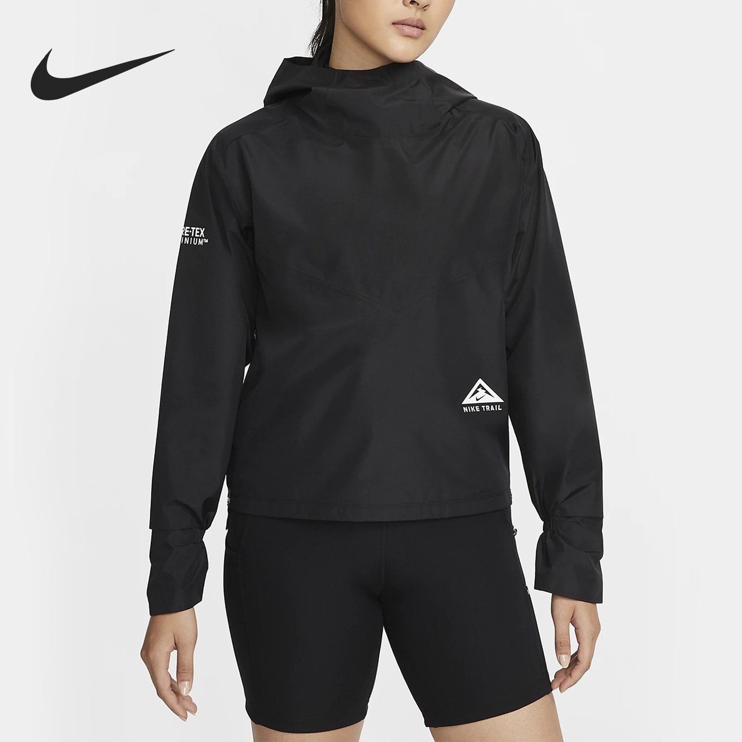 Nike/耐克正品秋冬新款女子运动半拉链连帽卫衣DM7566-010