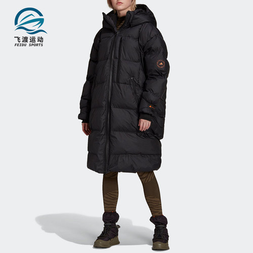 阿迪达斯女子中长款棉服