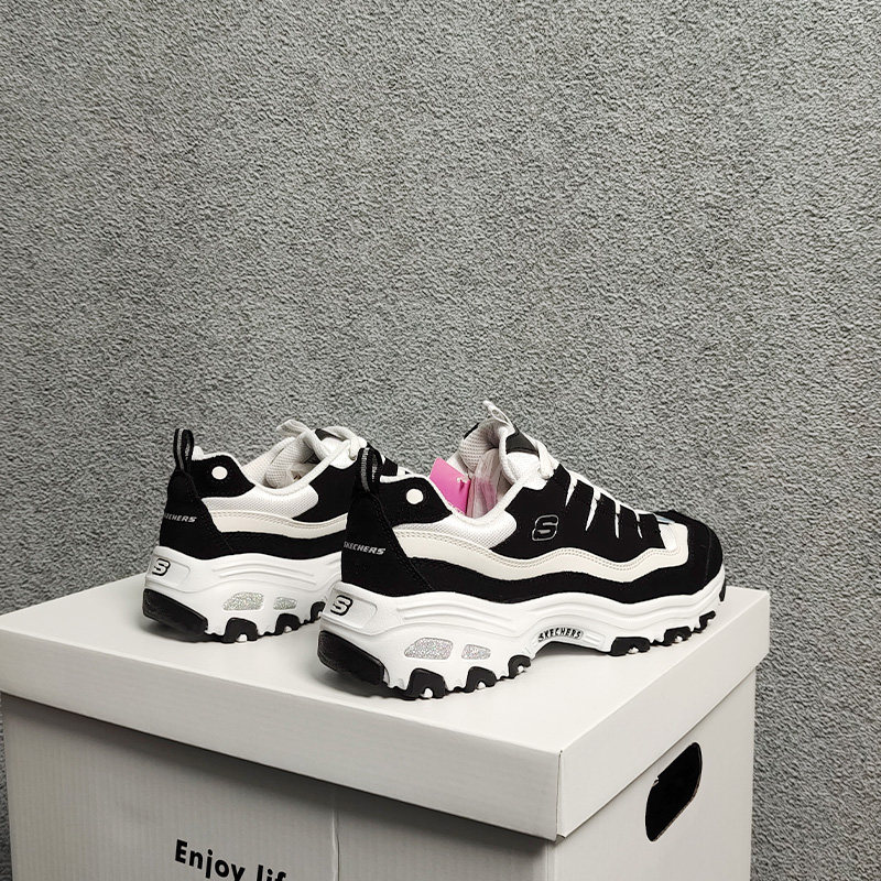 Skechers/斯凯奇正品当季女子新款熊猫鞋杨紫同款舒适跑步鞋,运动鞋new,跑步鞋,淘宝优惠券,粉丝福利购,淘宝优惠卷