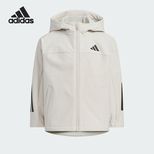 Adidas/阿迪达斯正品WOVEN JACKET儿童日常连帽休闲外套KS0653