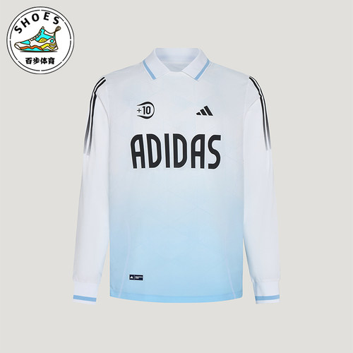 Adidas/阿迪达斯正品儿童凉感宽松印花运动休闲长袖T恤KY1475