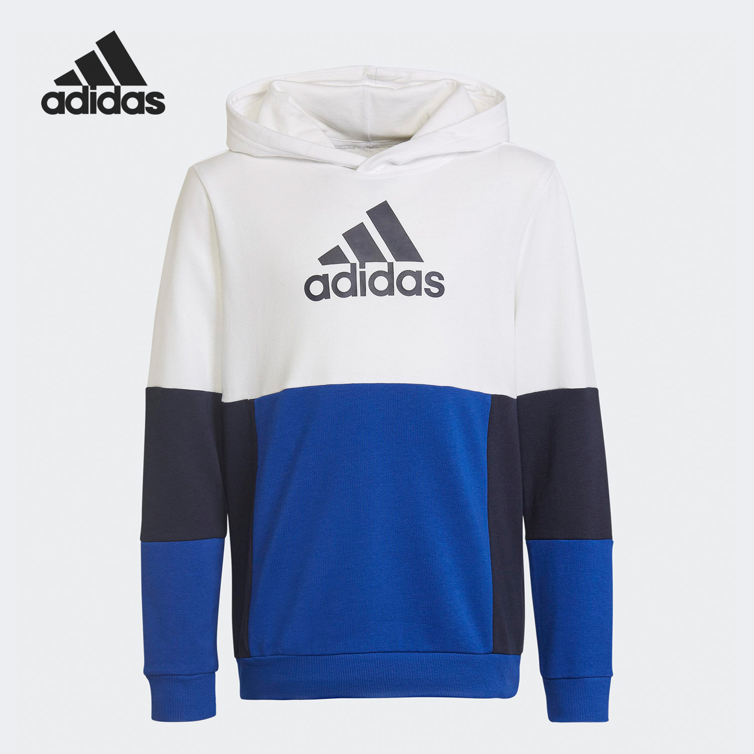 Adidas/阿迪达斯正品春季大童宽松拼色休闲运动卫衣HG6826