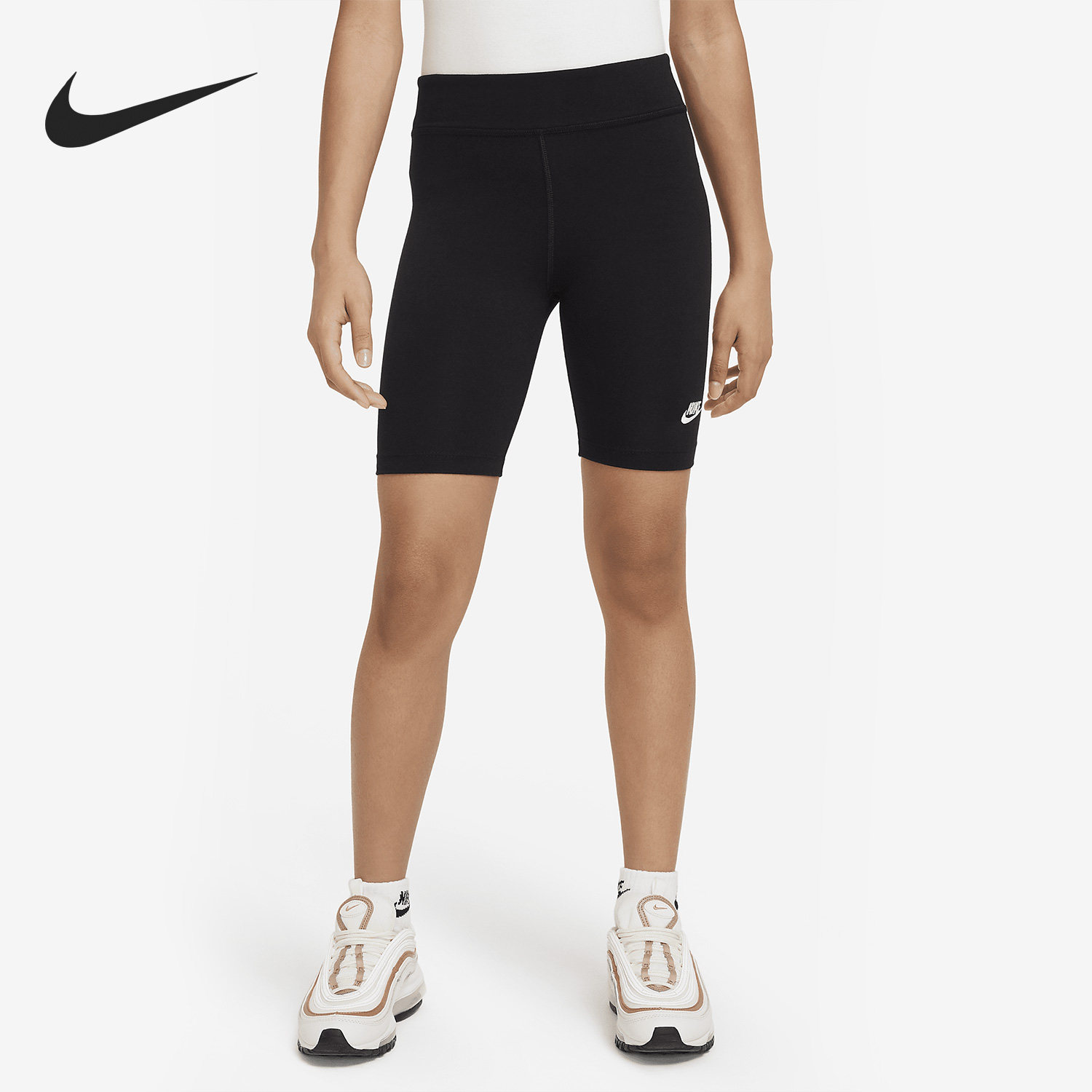 Nike/耐克正品2023夏季新款大童运动骑行紧身短裤DX5066-010,童装/婴儿装/亲子装,裤子,淘宝优惠券,粉丝福利购,淘宝优惠卷