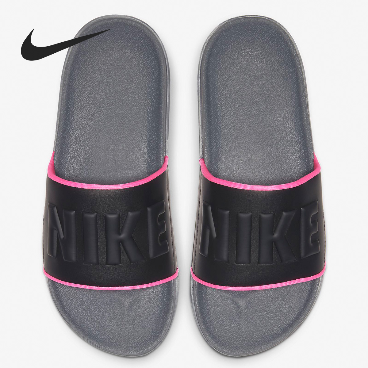 Nike/耐克正品女子舒适防滑耐磨字母LOLGO运动休闲拖鞋BQ4632