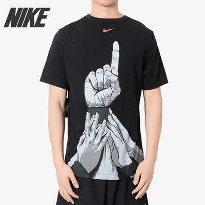 Nike/耐克正品 当季新款高中联赛漫画涂鸦篮球短袖T恤 CI9080-100