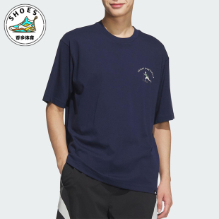 款 2025夏季 男士 宽松经典 JL6060 Adidas 户外透气短袖 阿迪达斯正品