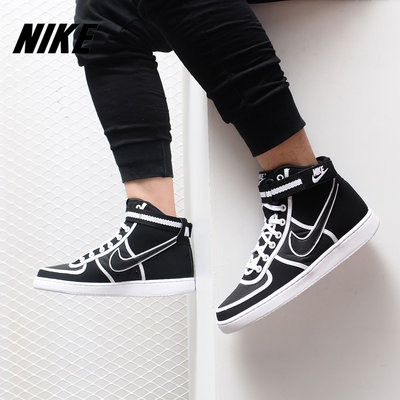 Nike/耐克正品 VANDAL HIGH SUPREME 男子纯白运动休闲鞋 AH8518