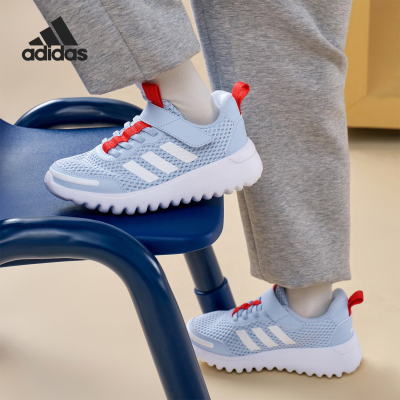 Adidas/阿迪达斯正品PLAYFLOW EL小童经典网面透气休闲鞋KJ3273