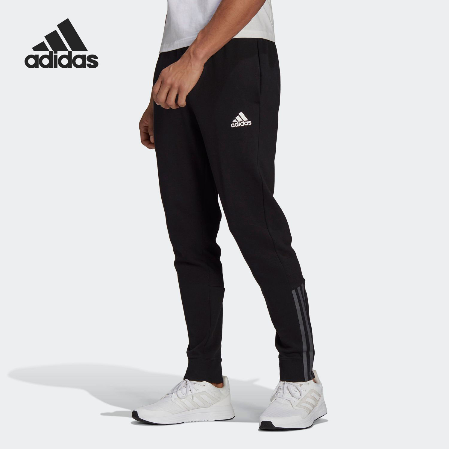 Adidas/阿迪达斯正品 男子新款三条纹跑步训练运动裤长裤 GP8609