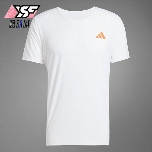 Adidas/阿迪达斯正品经典男士经典跑步健身运动修身圆领T恤JD4200