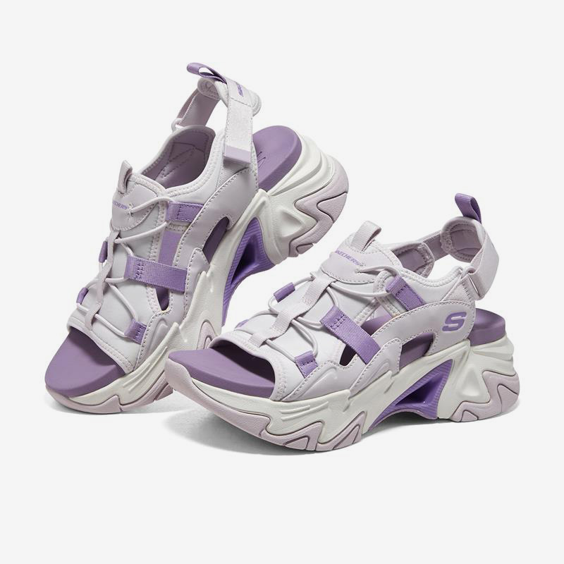 Skechers/斯凯奇正品Stamina V3厚底女子包头运动沙滩凉鞋