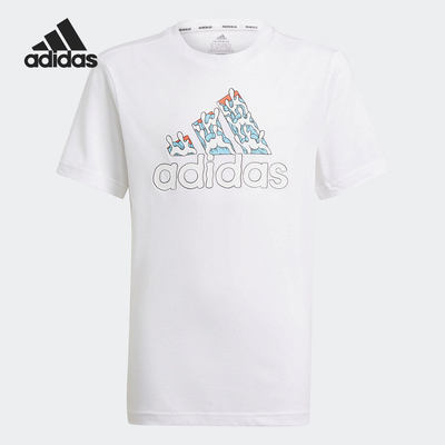 Adidas/阿迪达斯正品大童AARON KAI联名运动短袖T恤 当季GQ1141