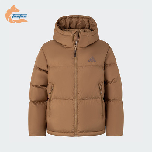 阿迪达斯女士复古户外保暖羽绒服