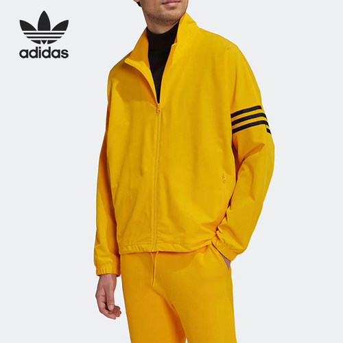 Adidas/阿迪达斯正品男士Logo刺绣运动立领夹克外套HM1867