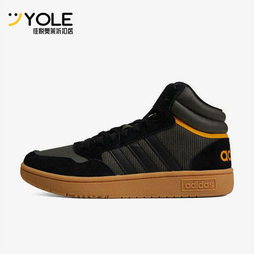 Adidas/阿迪达斯正品NEO男士系带中帮耐磨灯芯绒运动篮球鞋HP6903