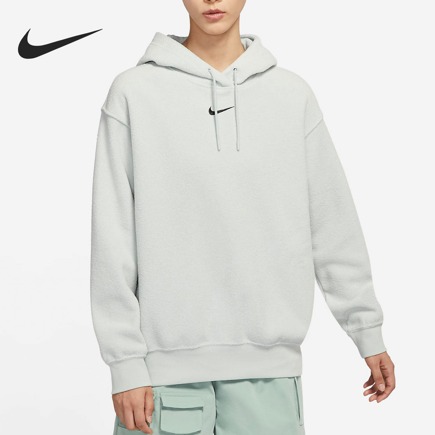 Nike/耐克正品女子保暖连帽宽松时尚休闲运动卫衣DD5119-013