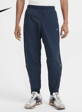 Nike/耐克正品Solo Swoosh男士透气休闲反光条长裤FB8620-478