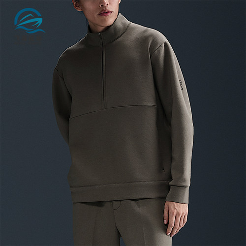 Nike/耐克正品Dri-FIT男士运动半拉链针织立领休闲卫衣HQ6953-289