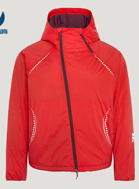 Adidas/阿迪达斯正品2025冬季款女士日常连帽梭织保暖棉服KV4863