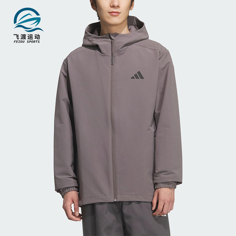 Adidas/阿迪达斯正品V SFT SHELL JK男女休闲运动连帽外套KF5227 - 实物图