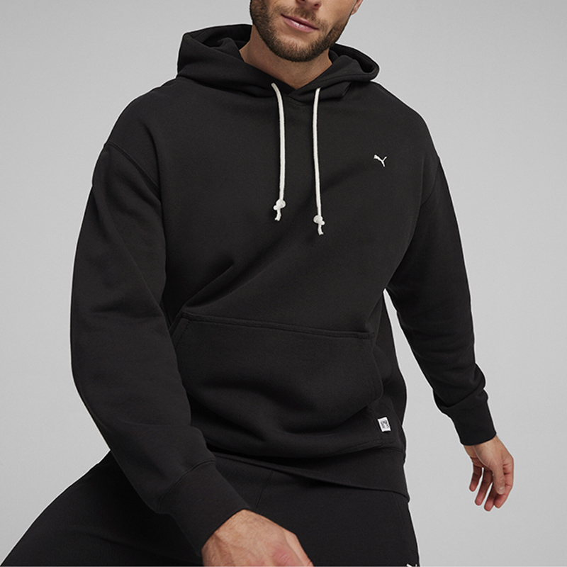 彪马男士运动宽松刺绣连帽卫衣