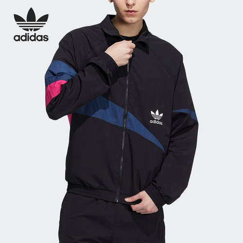 Adidas/阿迪达斯正品 三叶草 运动休闲男子拉链外套 H46698
