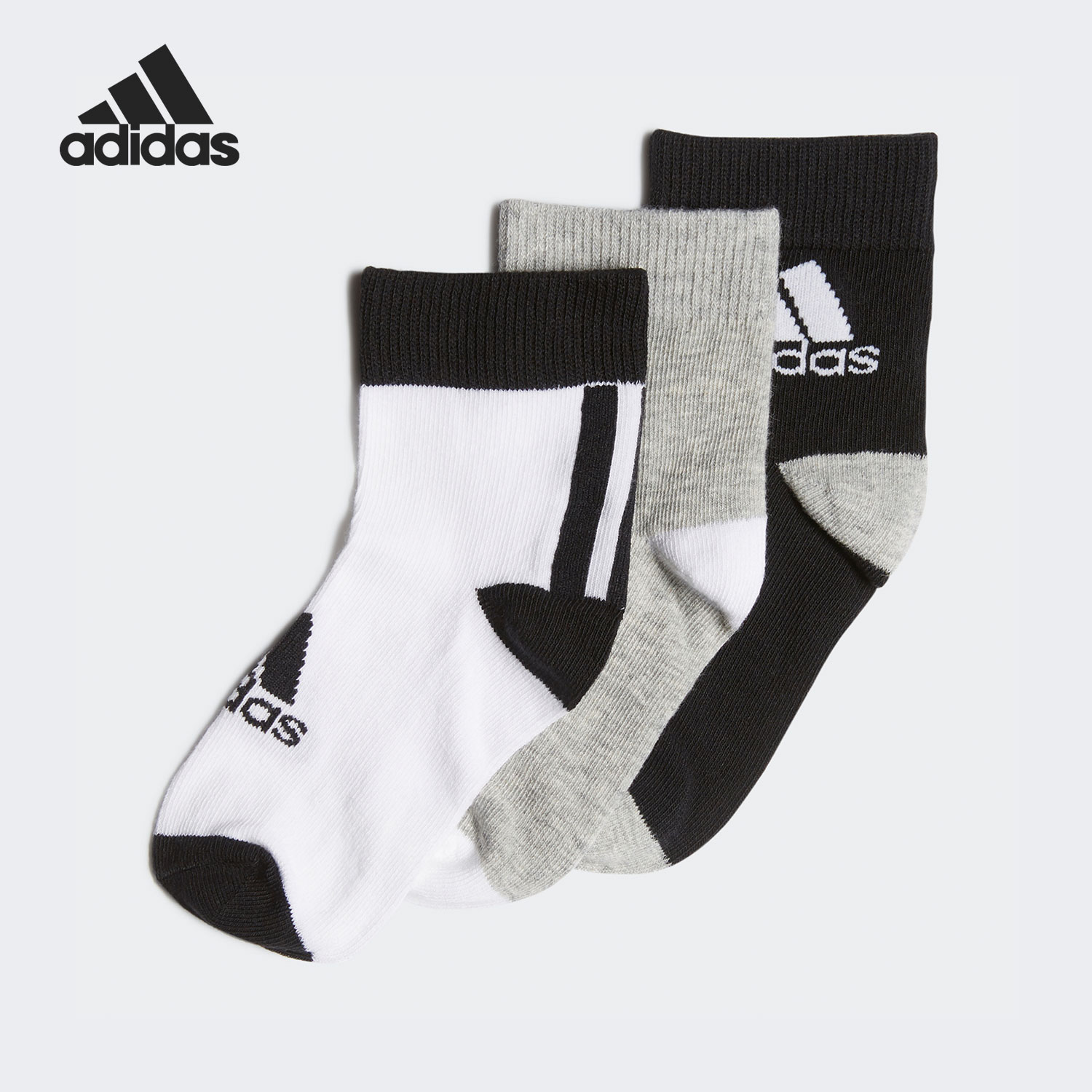 阿迪达斯正品大童袜子