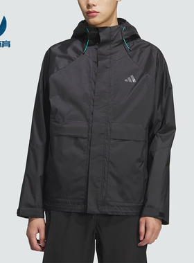 Adidas/阿迪达斯正品新款男黑色加绒轻盈经典保暖夹克外套KR2493