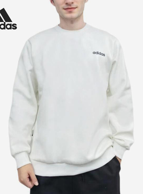 Adidas/阿迪达斯正品M BB CREW男士运动加绒亲肤卫衣套头衫JX9400