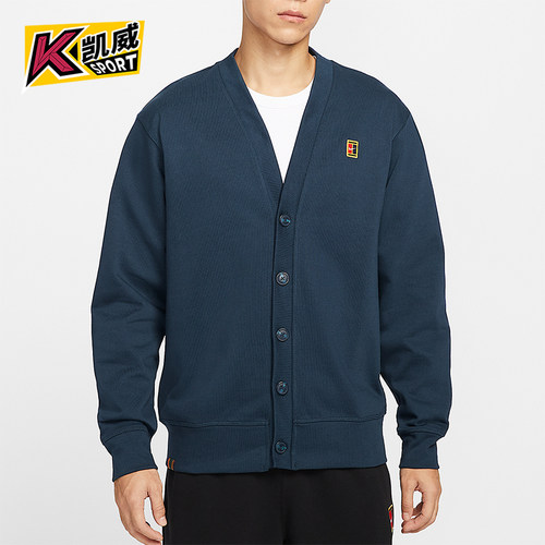 Nike/耐克正品Court Fairway男士长袖针织休闲运动开衫IM9362-478 - 封面